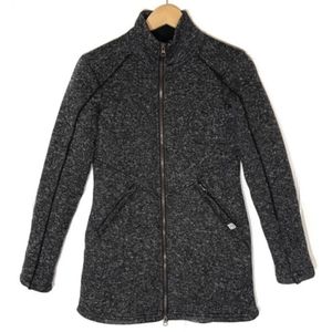 AVALANCHE Black • Cozy Sweater Knit & Teddy Fleece Jacket-Coat